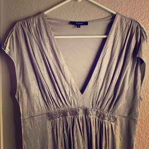 Express silver dress